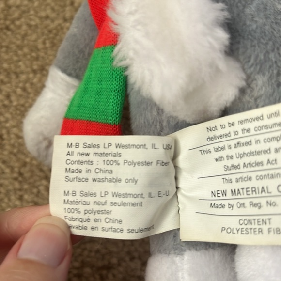 Vintage 1992 McDonald’s Looney Tunes Warner Bros. Christmas Bugs Bunny Plush Toy - Picture 7 of 11
